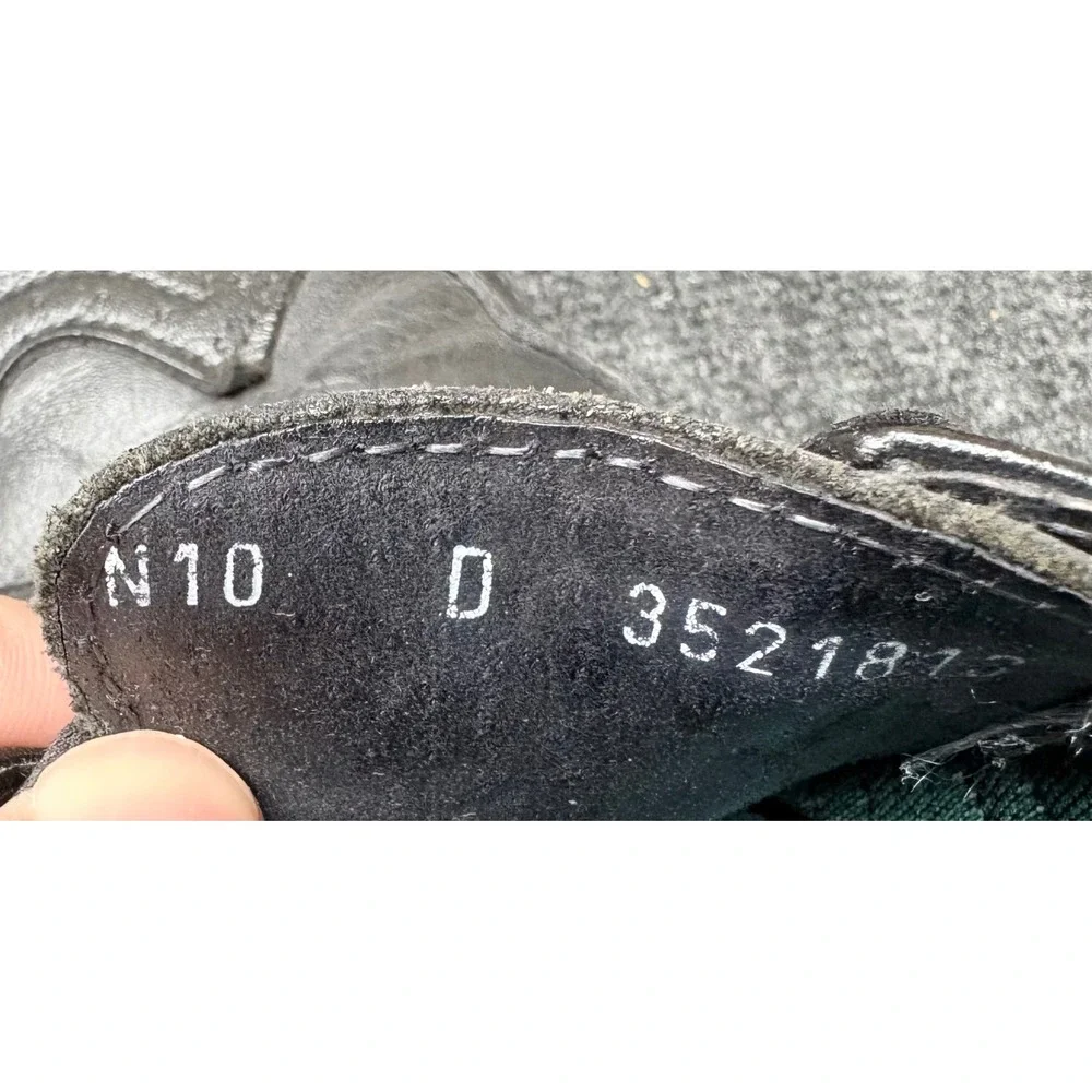 New Balance American Classics Black Leather Wingtip Oxford Shoes Mens 10 D USA